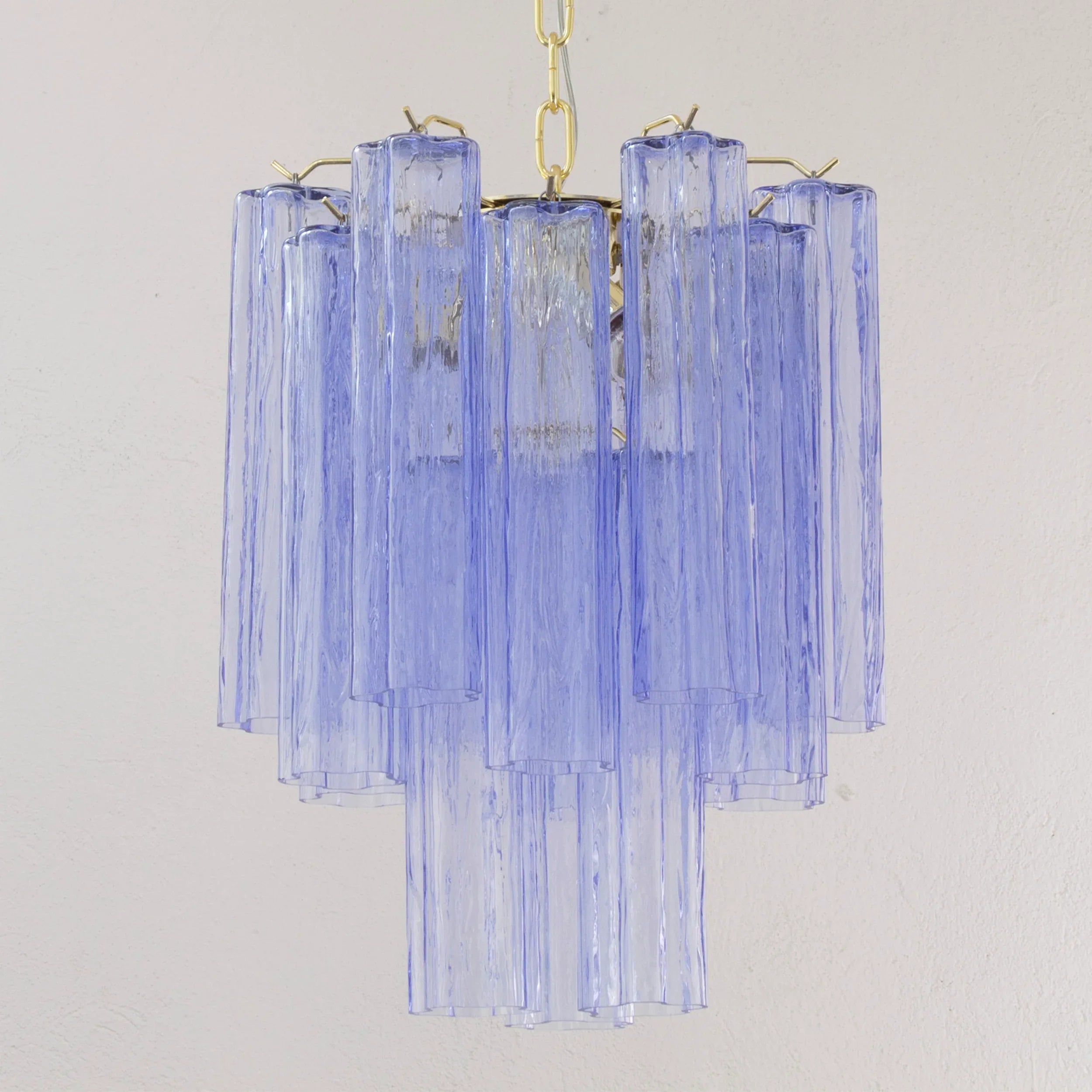 Suspension lamp Made in Italy Tronchi in Murano glass, ceiling chandelier - SoloCoseBelle