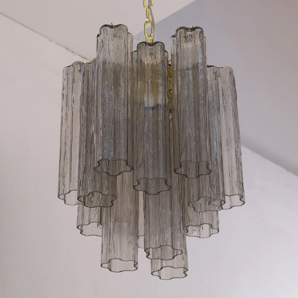 Suspension lamp Made in Italy Tronchi in Murano glass, ceiling chandelier - SoloCoseBelle