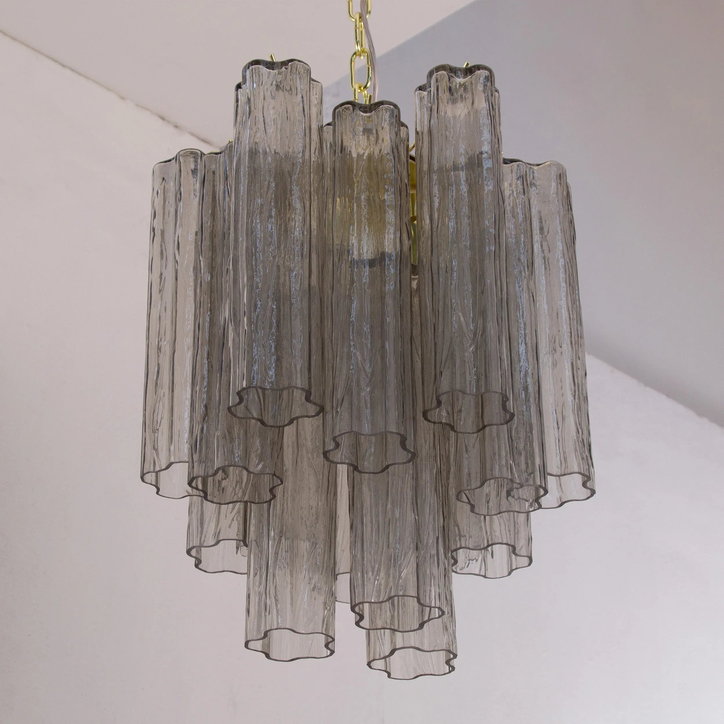 Suspension lamp Made in Italy Tronchi in Murano glass, ceiling chandelier - SoloCoseBelle