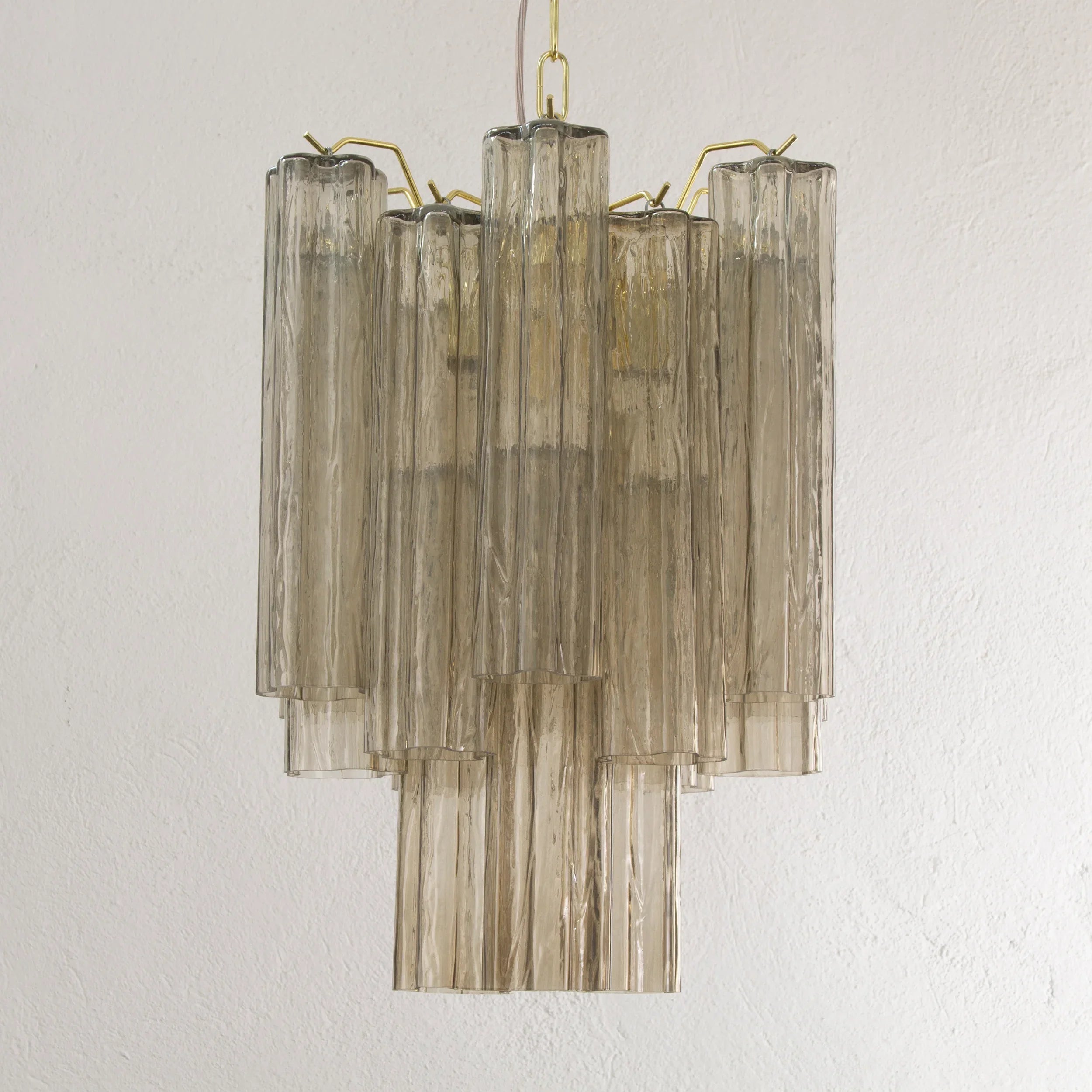 Suspension lamp Made in Italy Tronchi in Murano glass, ceiling chandelier - SoloCoseBelle