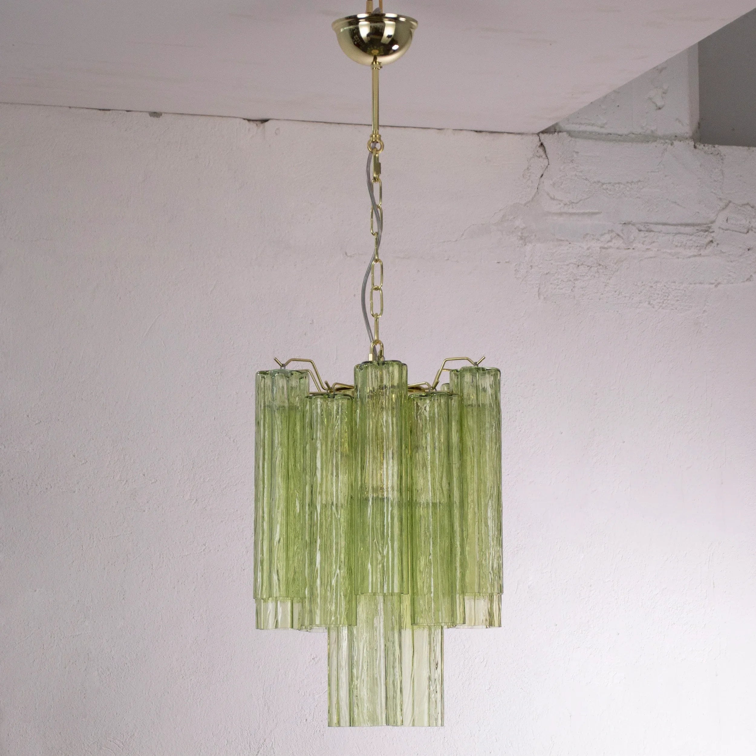 Suspension lamp Made in Italy Tronchi in Murano glass, ceiling chandelier - SoloCoseBelle