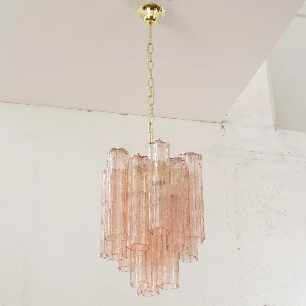 Suspension lamp Made in Italy Tronchi in Murano glass, ceiling chandelier - SoloCoseBelle