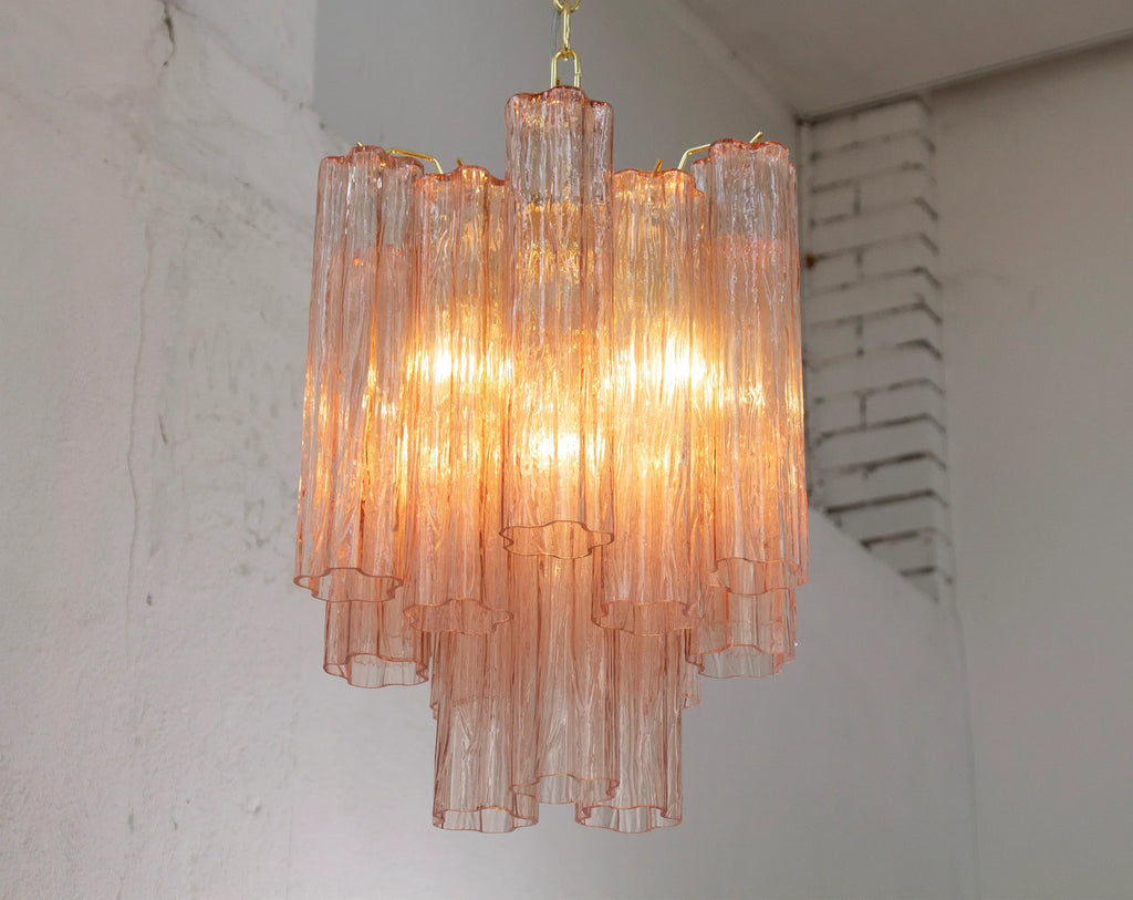 Suspension lamp Made in Italy Tronchi in Murano glass, ceiling chandelier - SoloCoseBelle