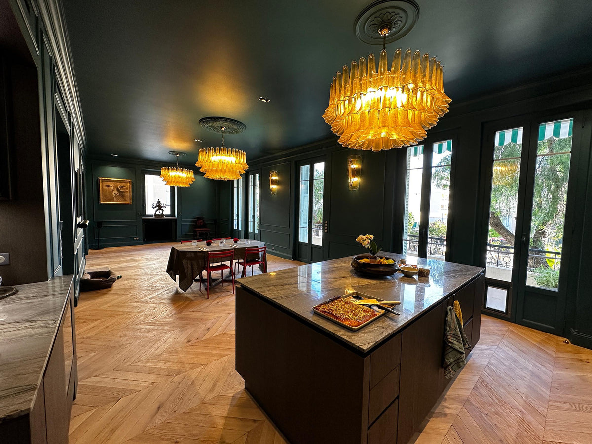 Vintage Murano glass lighting collection featuring authentic Italian design