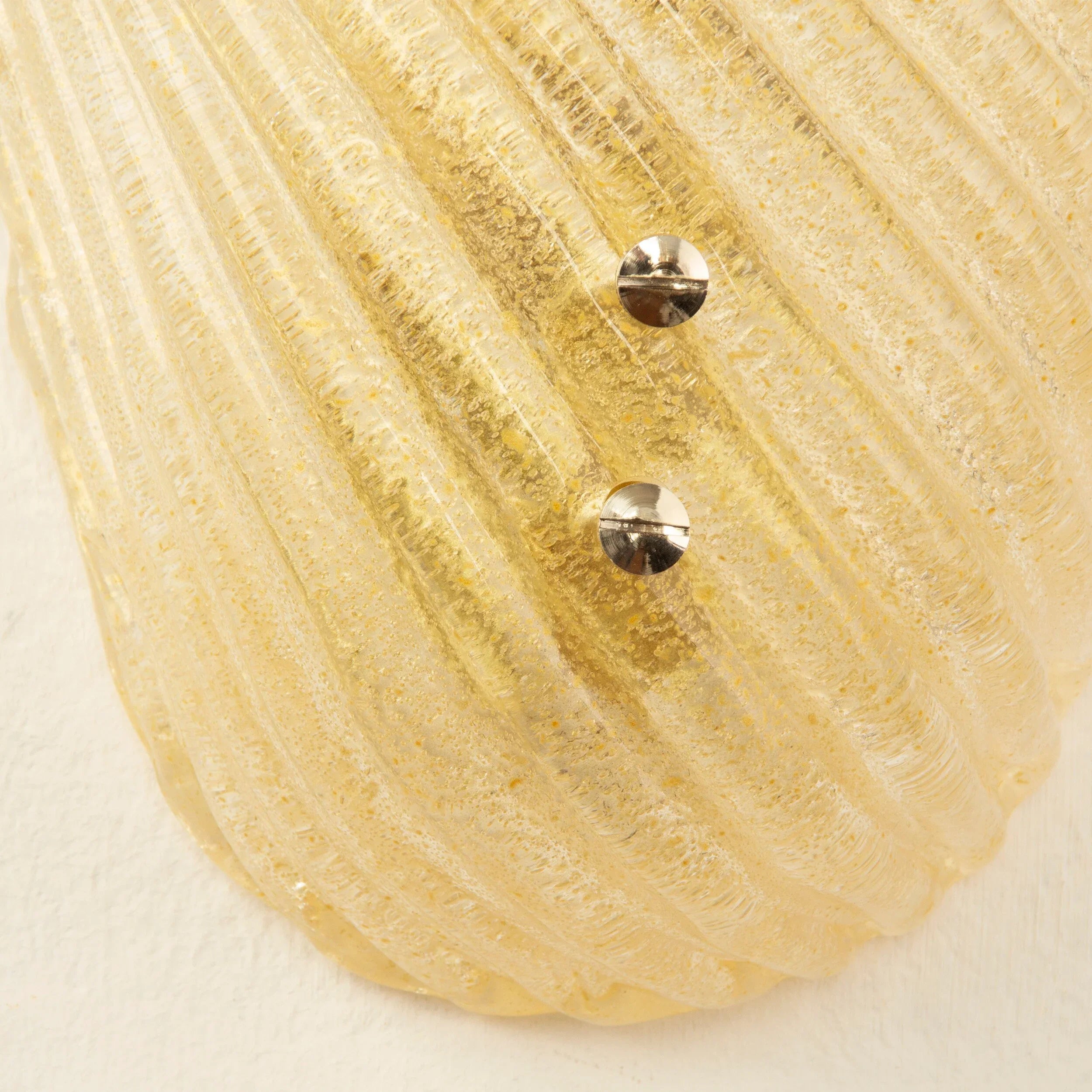 Set of 2 amber Murano glass wall lamps, wall lighting Made in Italy - SoloCoseBelle