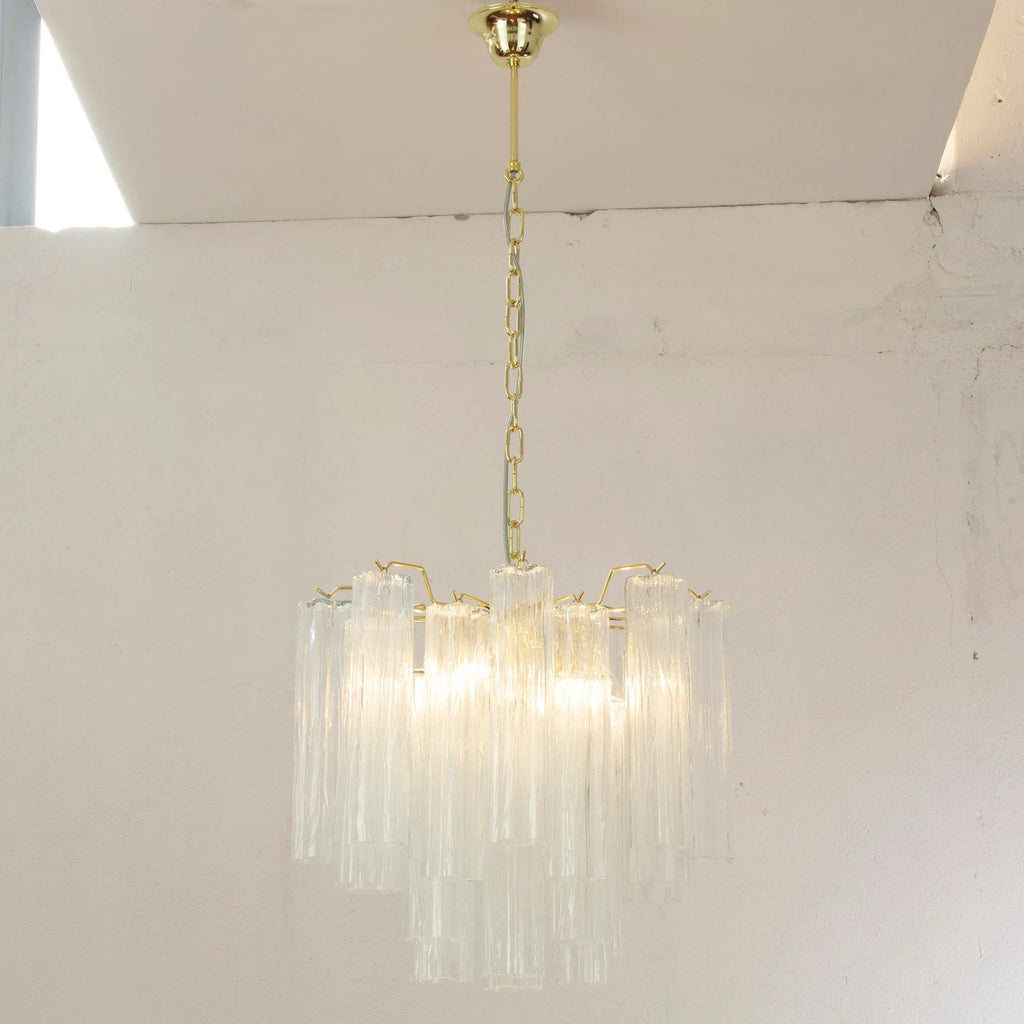 Murano Glass Tronchi Chandelier, Vintage Style handmade in Italy - SoloCoseBelle