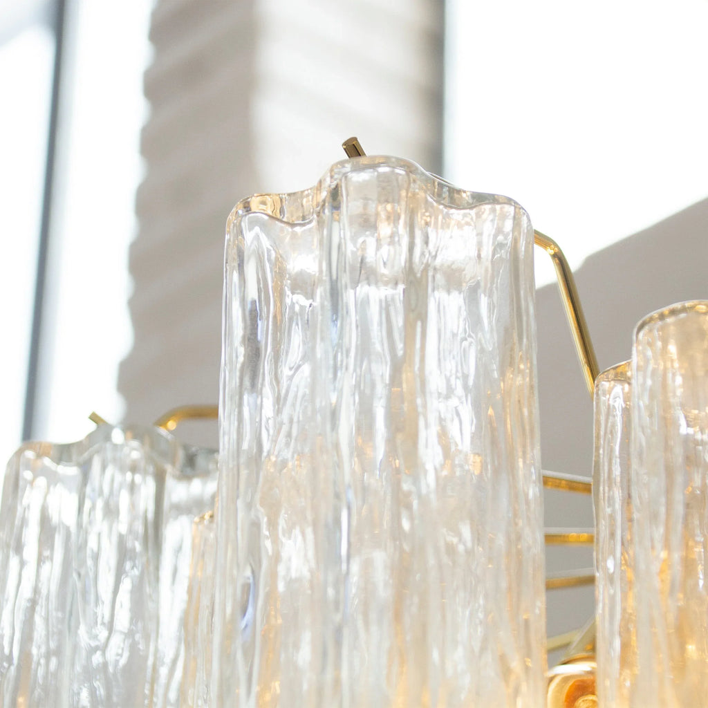 Murano Glass Tronchi Chandelier, Vintage Style handmade in Italy - SoloCoseBelle