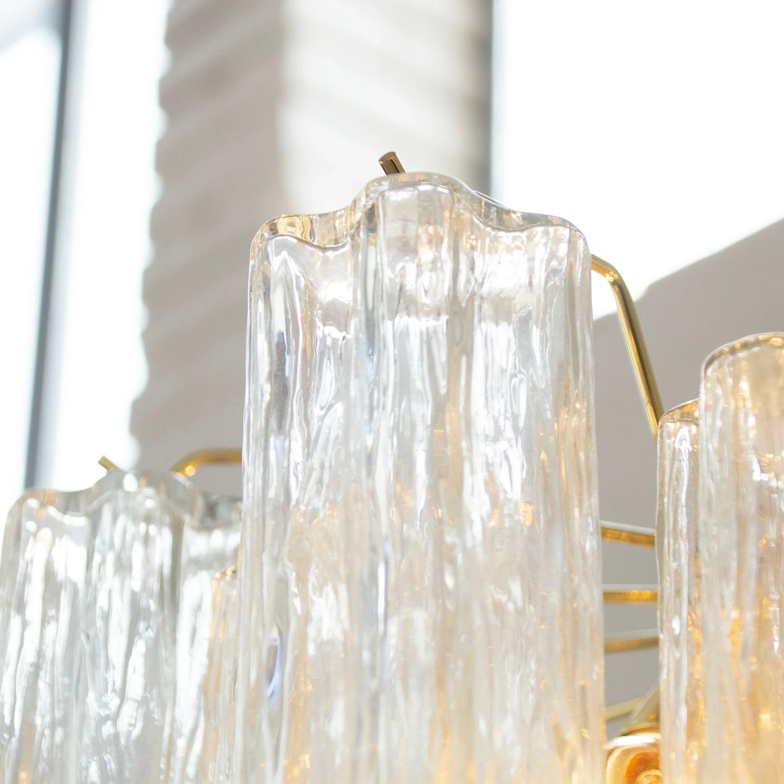 Murano Glass Tronchi Chandelier, Vintage Style handmade in Italy - SoloCoseBelle