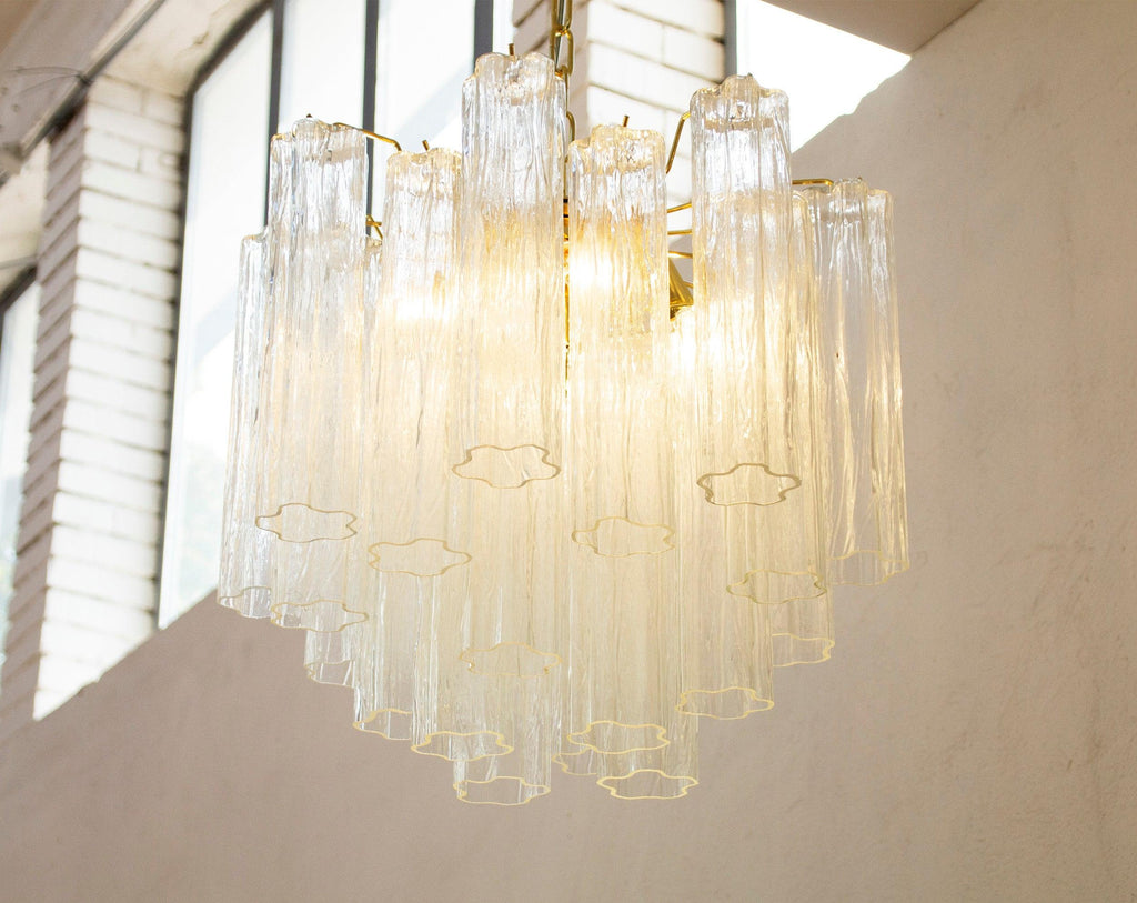 Murano Glass Tronchi Chandelier, Vintage Style handmade in Italy - SoloCoseBelle