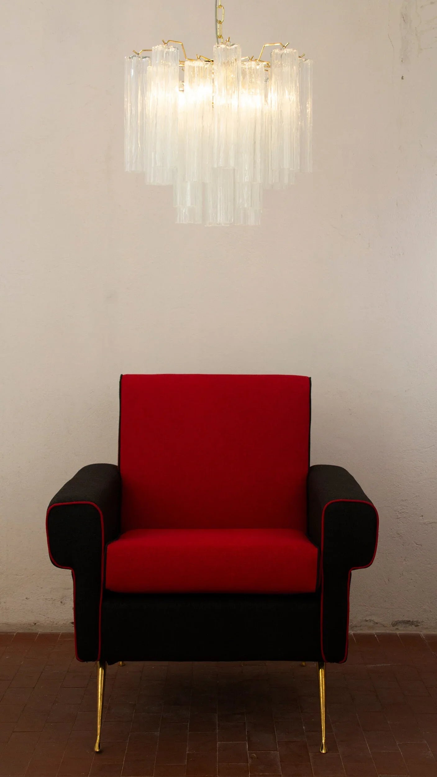 Murano Glass Tronchi Chandelier, Vintage Style handmade in Italy - SoloCoseBelle
