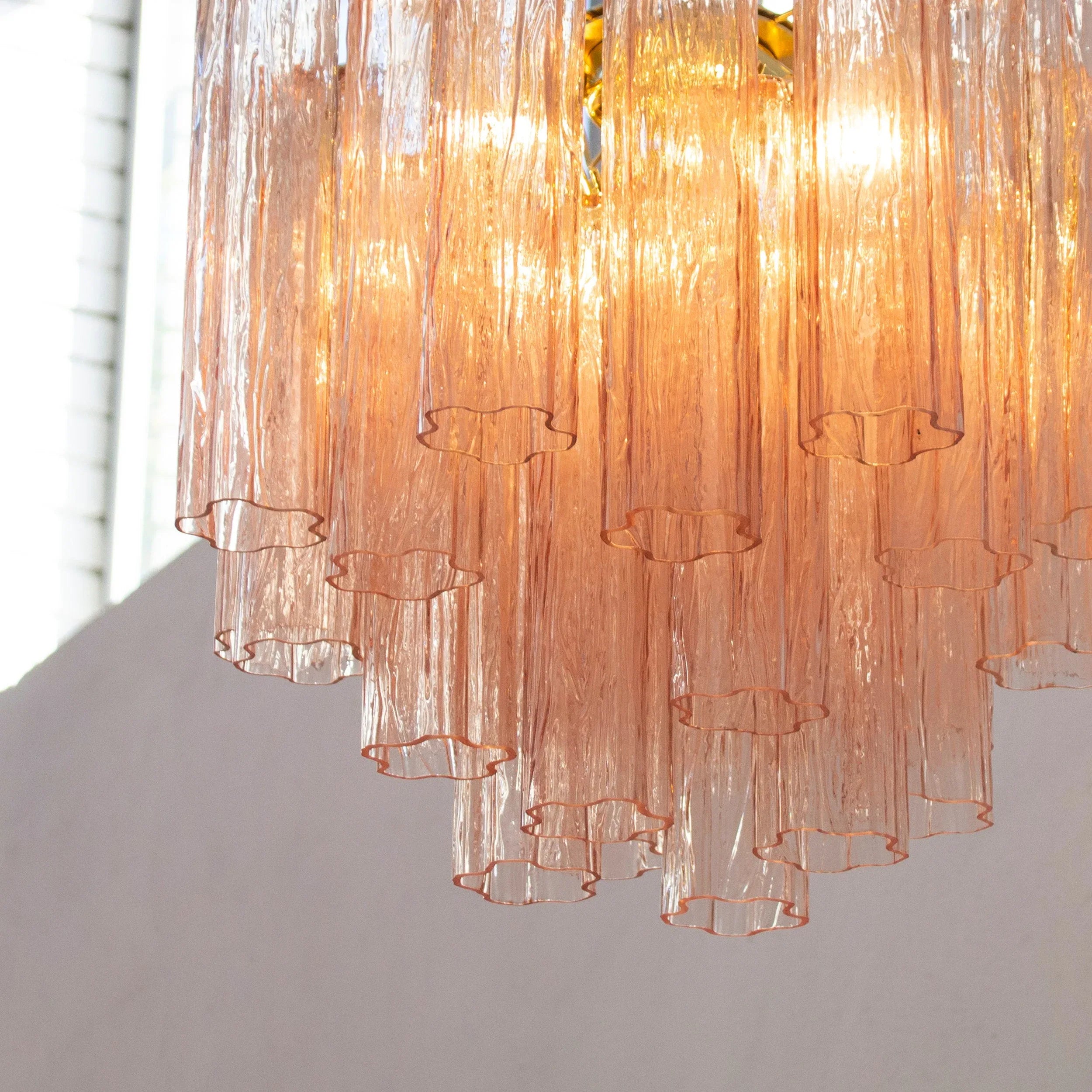Murano Glass Chandelier: Italian Vintage Style Lighting - SoloCoseBelle