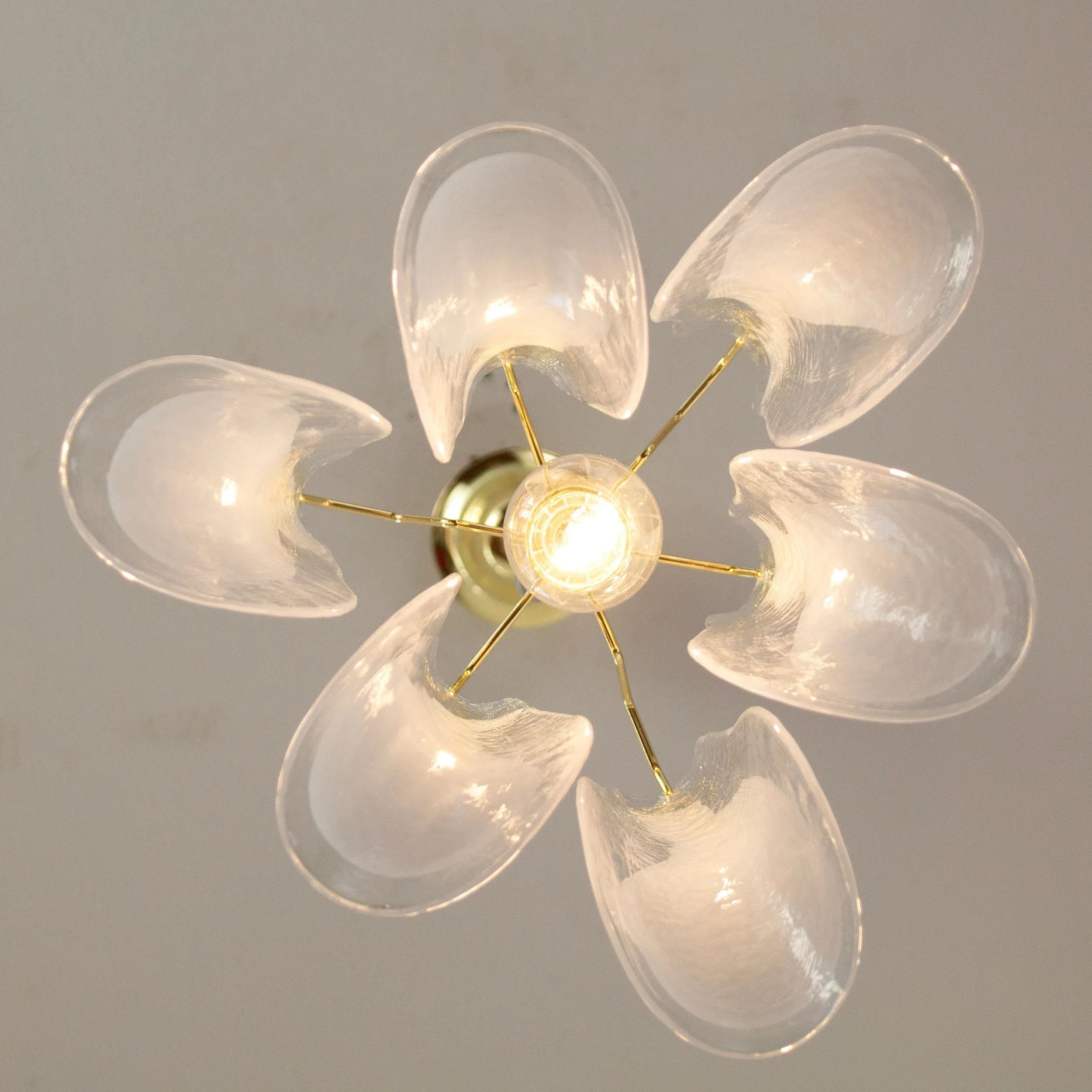 Murano Glass Petali Pendant Lamp, Vintage Style Chandelier, Made in Italy - SoloCoseBelle