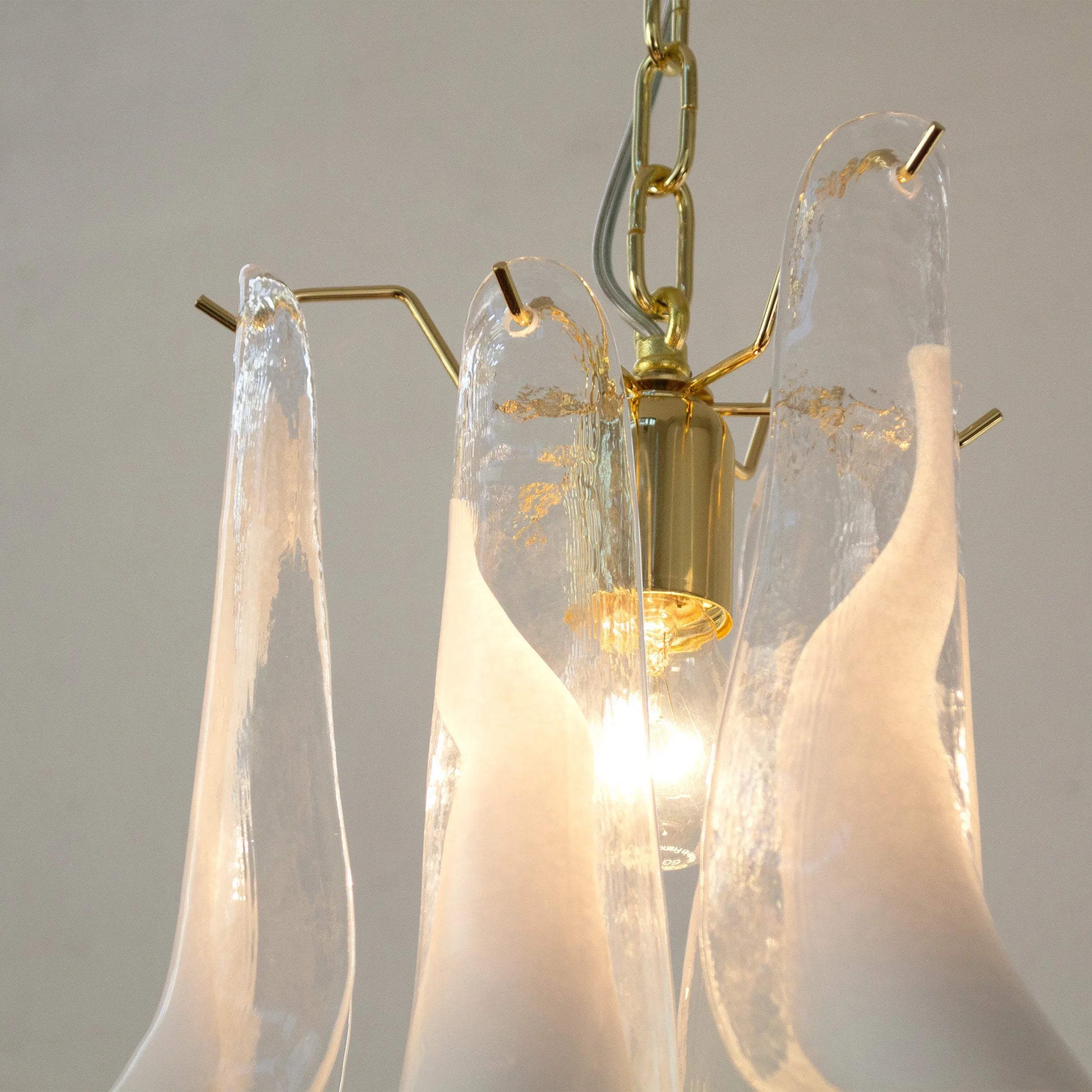 Murano Glass Petali Pendant Lamp, Vintage Style Chandelier, Made in Italy - SoloCoseBelle