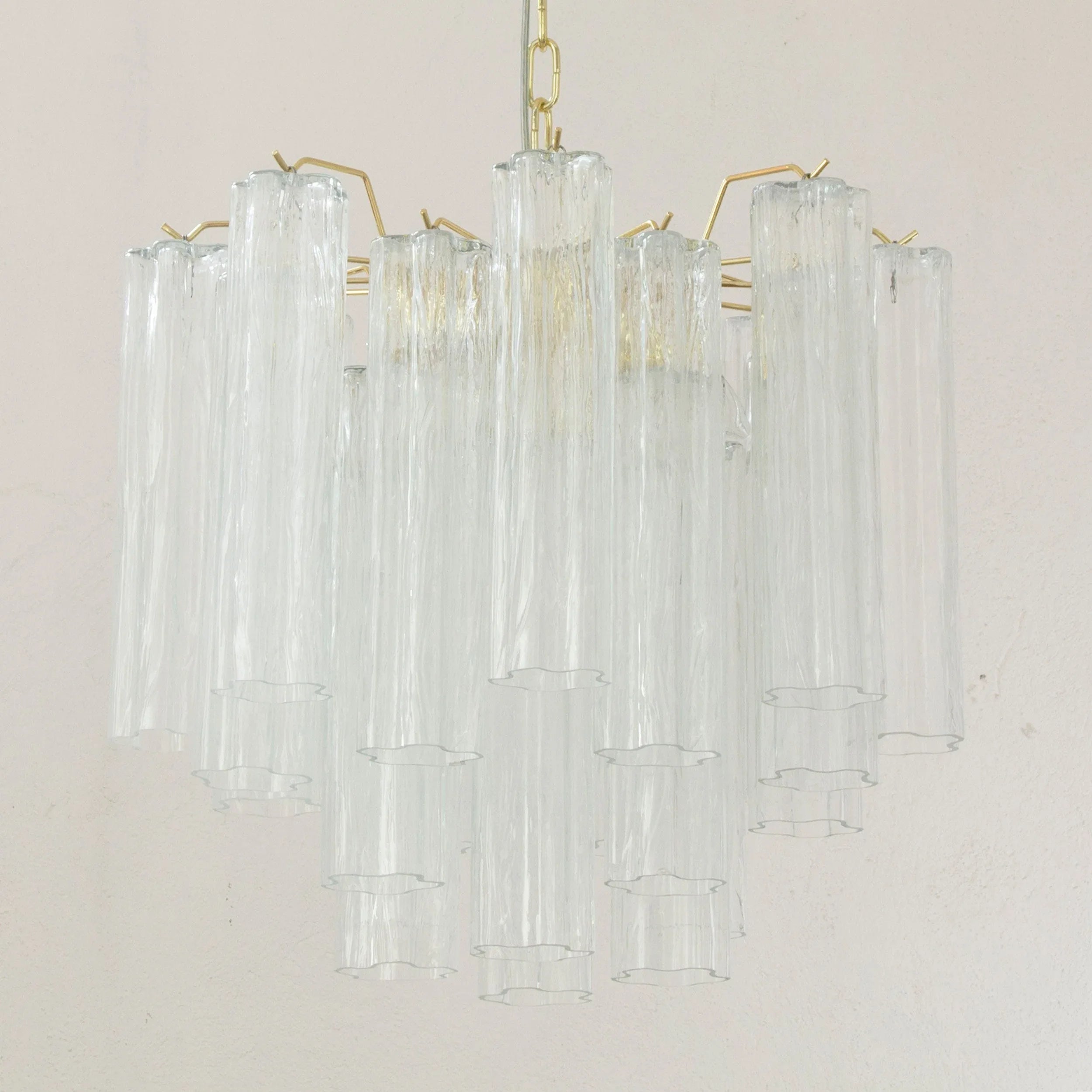 Murano Glass Tronchi Chandelier, Vintage Style handmade in Italy - SoloCoseBelle