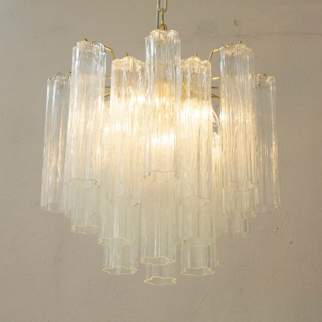 Murano Glass Tronchi Chandelier, Vintage Style handmade in Italy - SoloCoseBelle