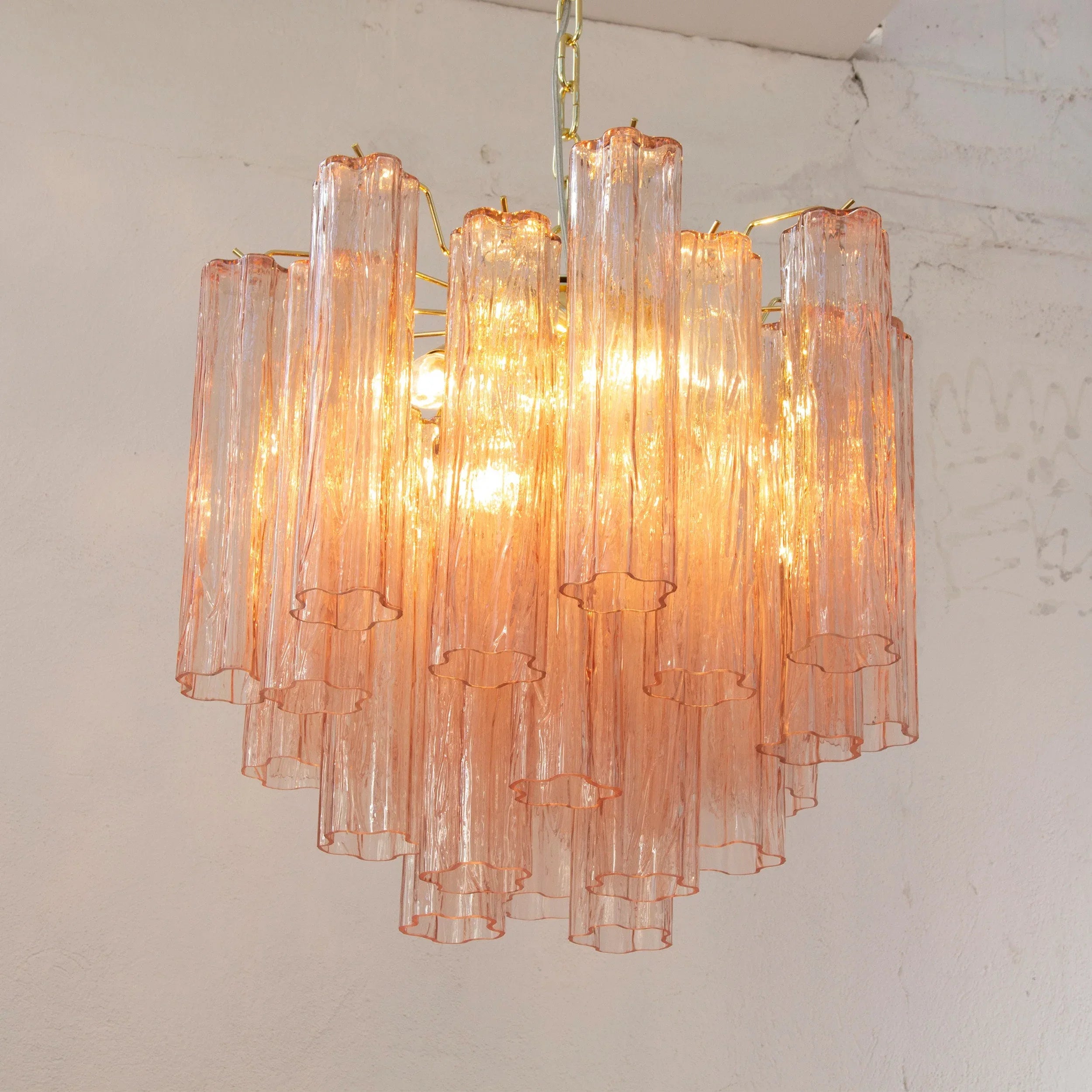 Murano Glass Chandelier: Italian Vintage Style Lighting - SoloCoseBelle