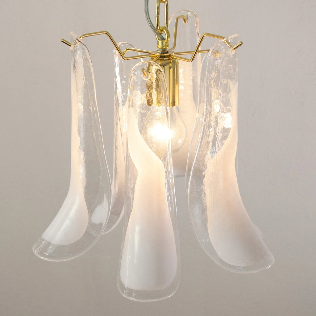 Murano Glass Petali Pendant Lamp, Vintage Style Chandelier, Made in Italy - SoloCoseBelle