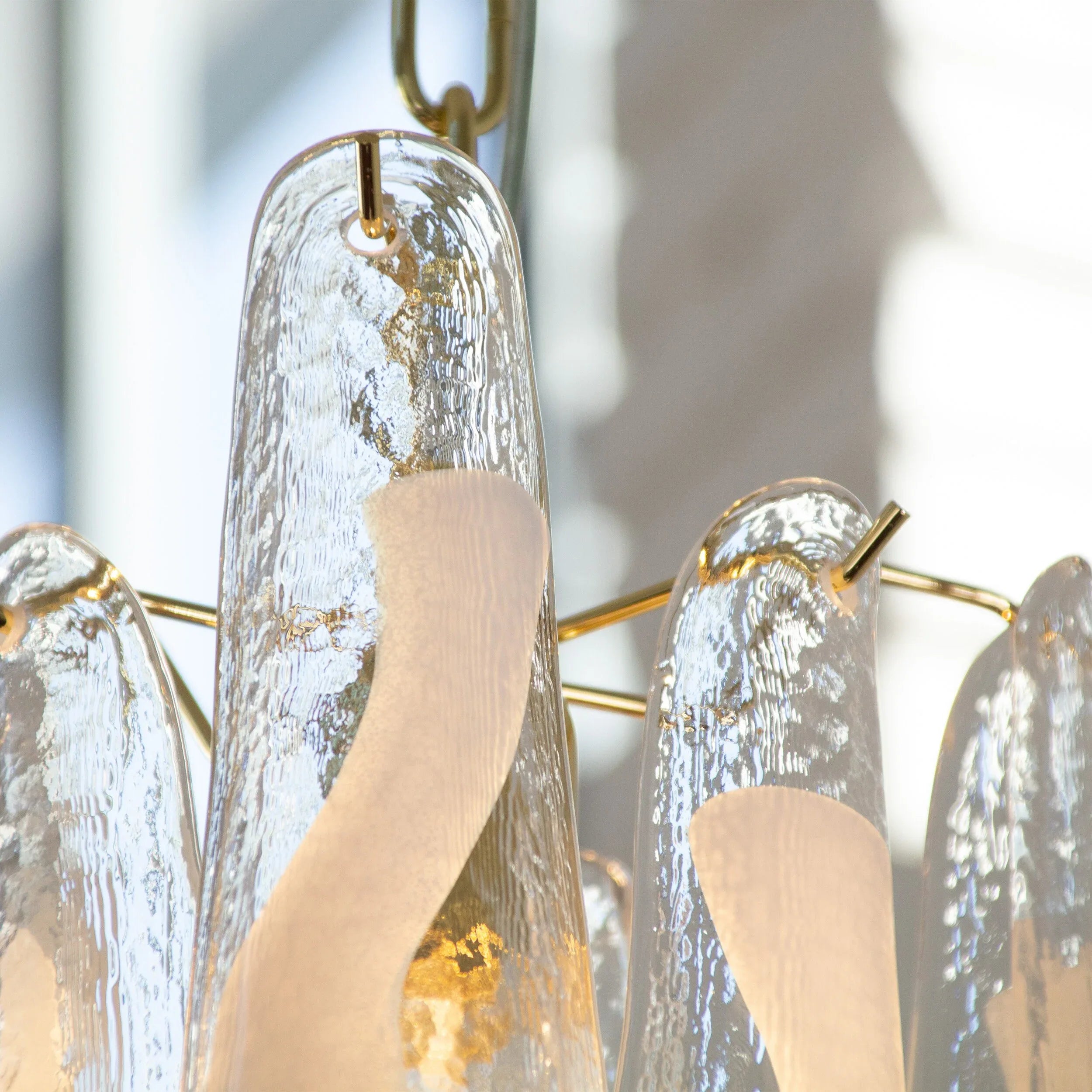 Murano Glass Petali Pendant Lamp, Vintage Style Chandelier, Made in Italy - SoloCoseBelle
