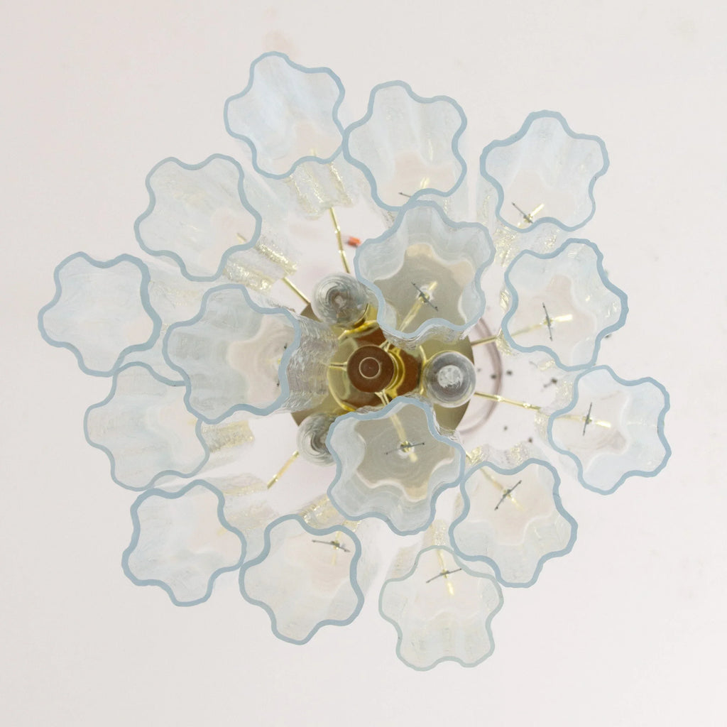 Suspension lamp Made in Italy Tronchi in Murano glass, ceiling chandelier - SoloCoseBelle