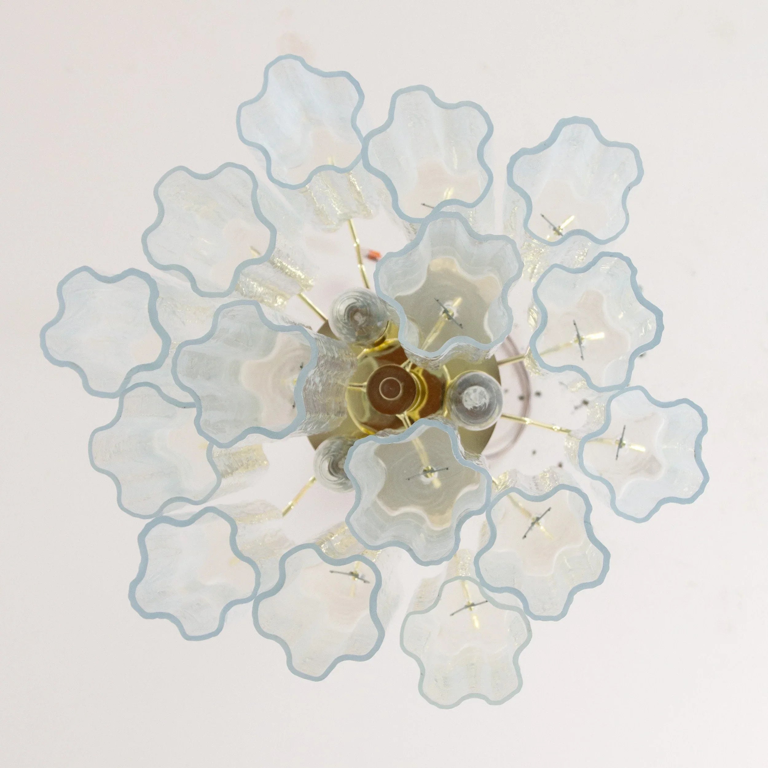 Suspension lamp Made in Italy Tronchi in Murano glass, ceiling chandelier - SoloCoseBelle
