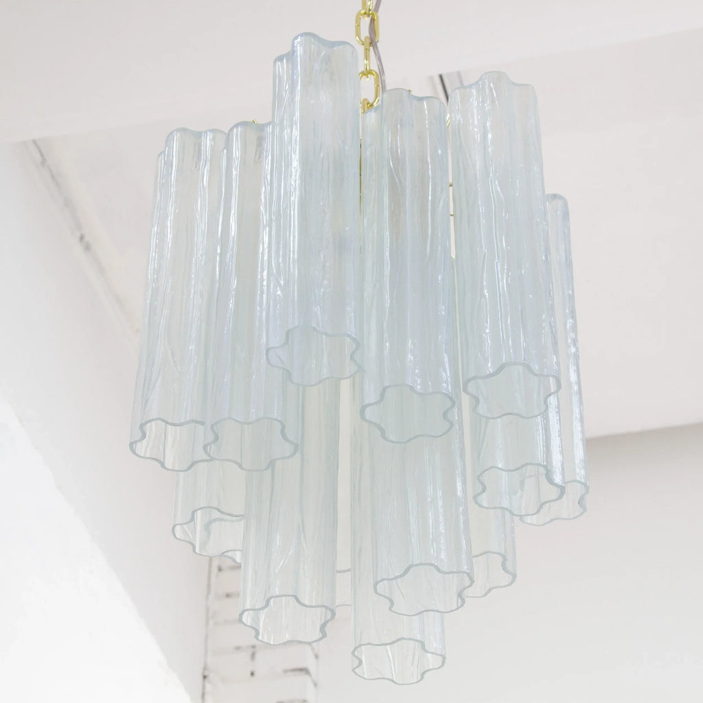 Suspension lamp Made in Italy Tronchi in Murano glass, ceiling chandelier - SoloCoseBelle