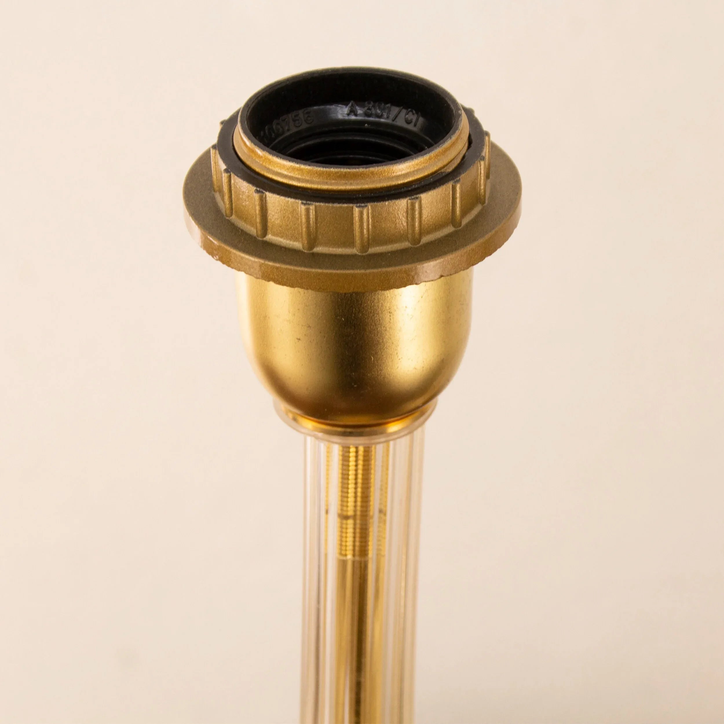 Set of Murano glass table lamp with gold leaf, Made in Italy - SoloCoseBelle