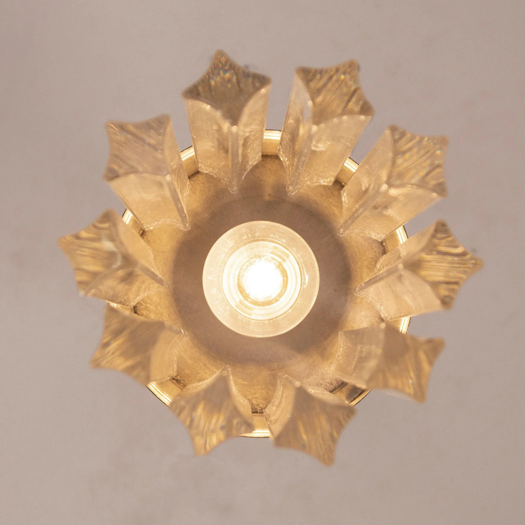 Set of 2 Suspension chandelier with Murano glass, handmade quadriedri - SoloCoseBelle
