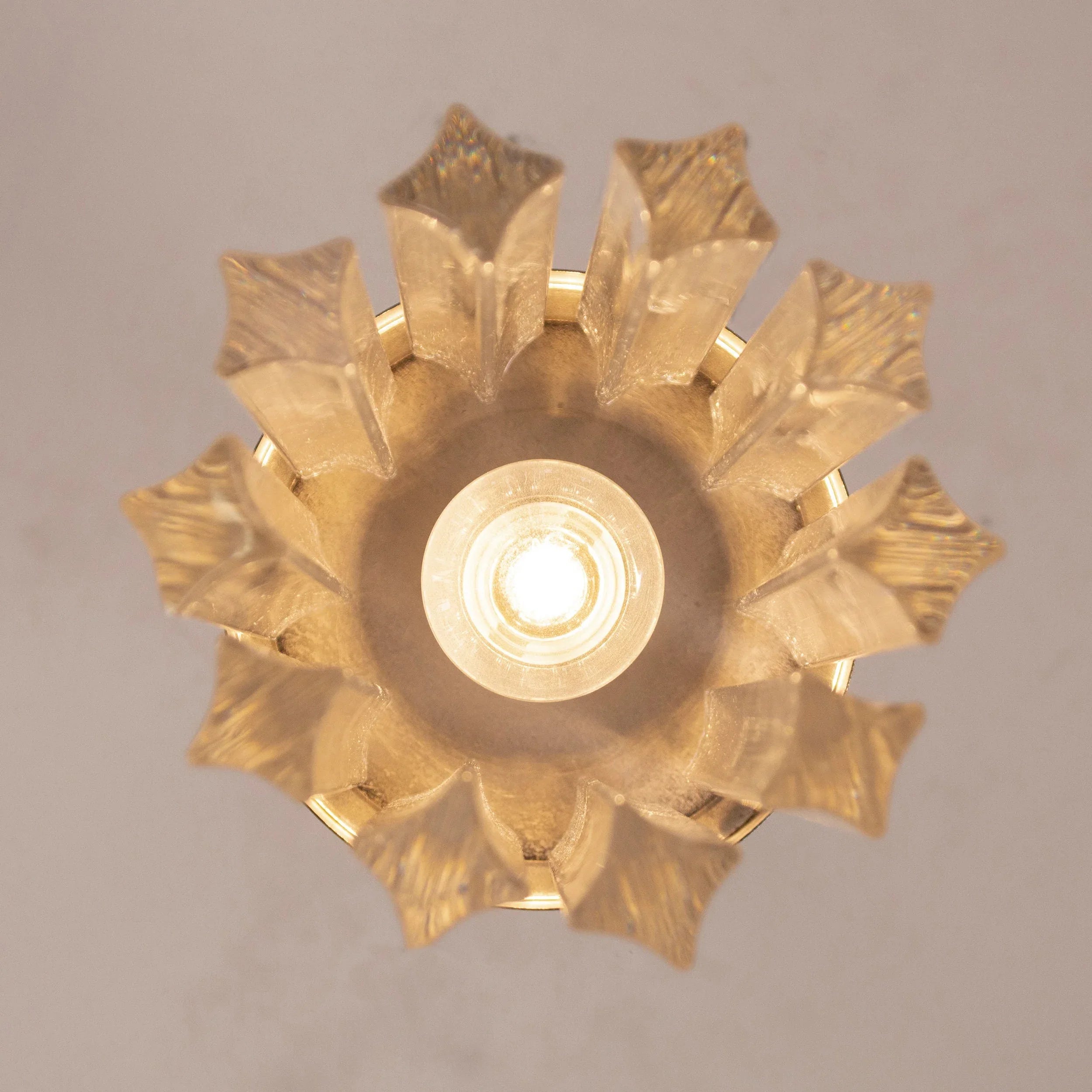 Set of 2 Suspension chandelier with Murano glass, handmade quadriedri - SoloCoseBelle