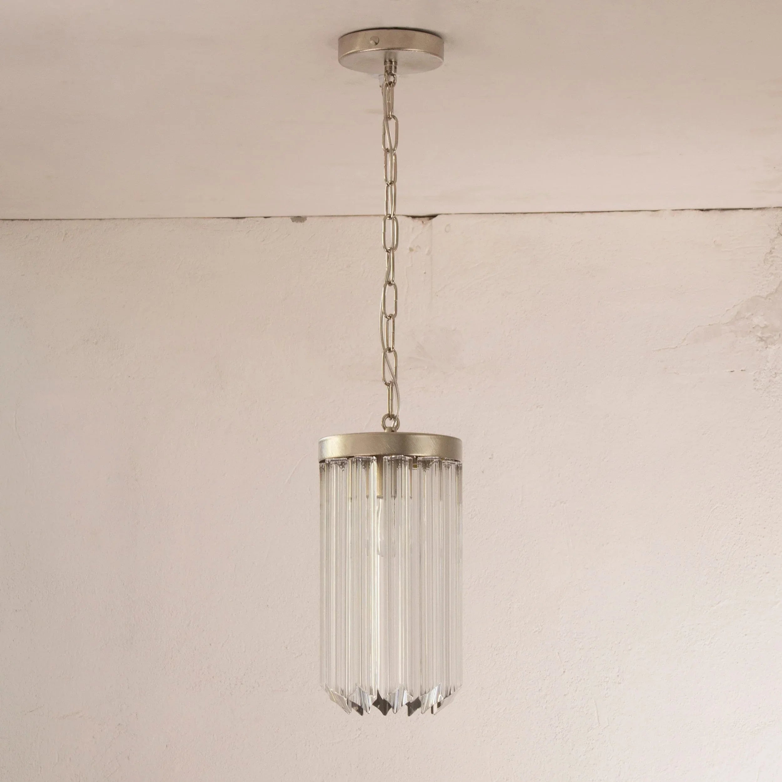 Set of 2 Suspension chandelier with Murano glass, handmade quadriedri - SoloCoseBelle
