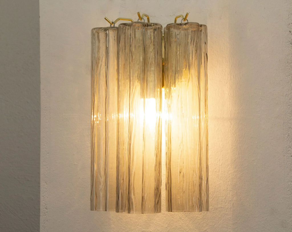 Pair of Murano Glass Wall Sconce, Colored Glass - SoloCoseBelle