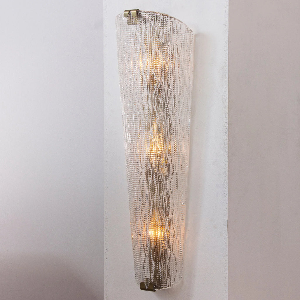 Wall sconce Murano glass handmade texture Made in Italy - SoloCoseBelle