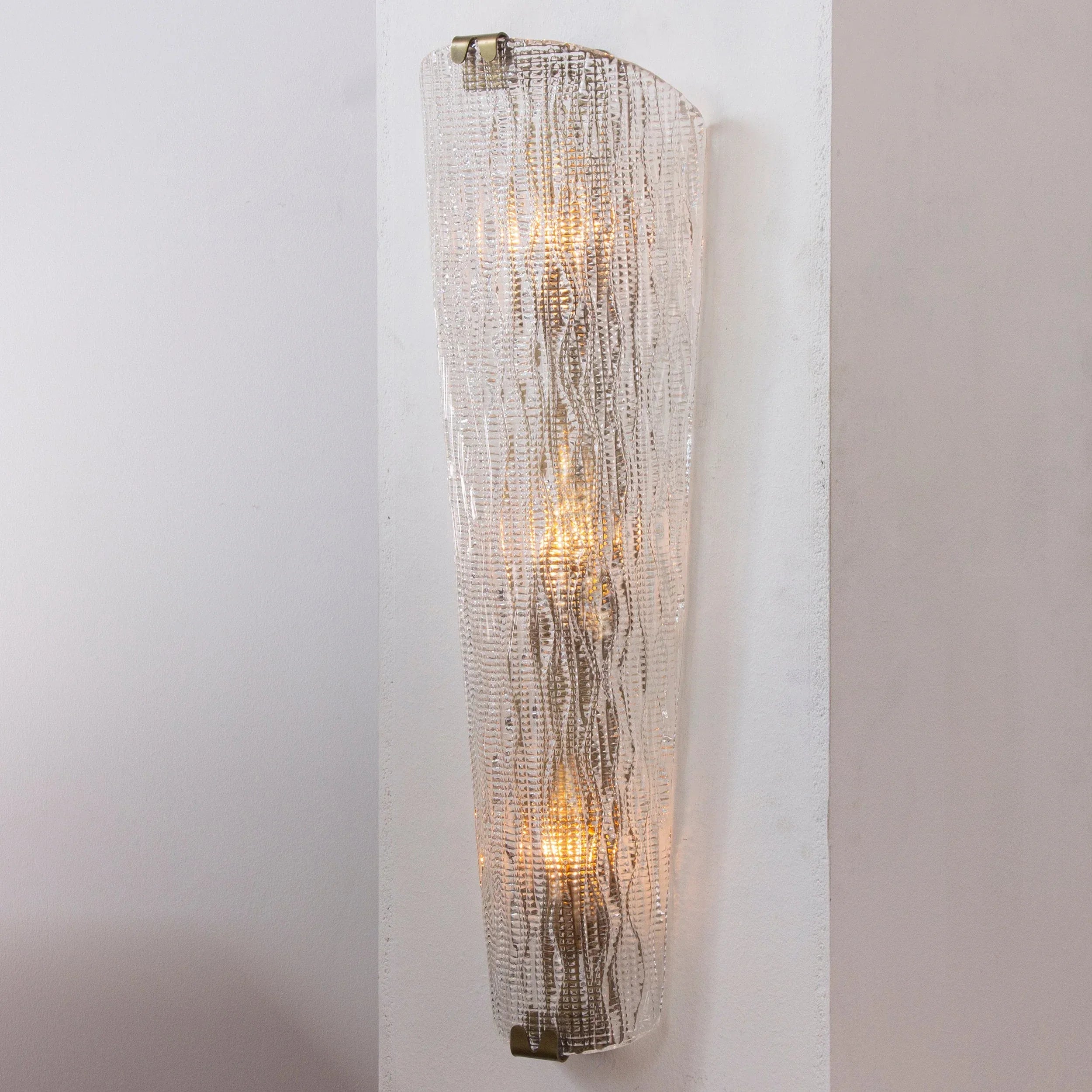 Wall sconce Murano glass handmade texture Made in Italy - SoloCoseBelle