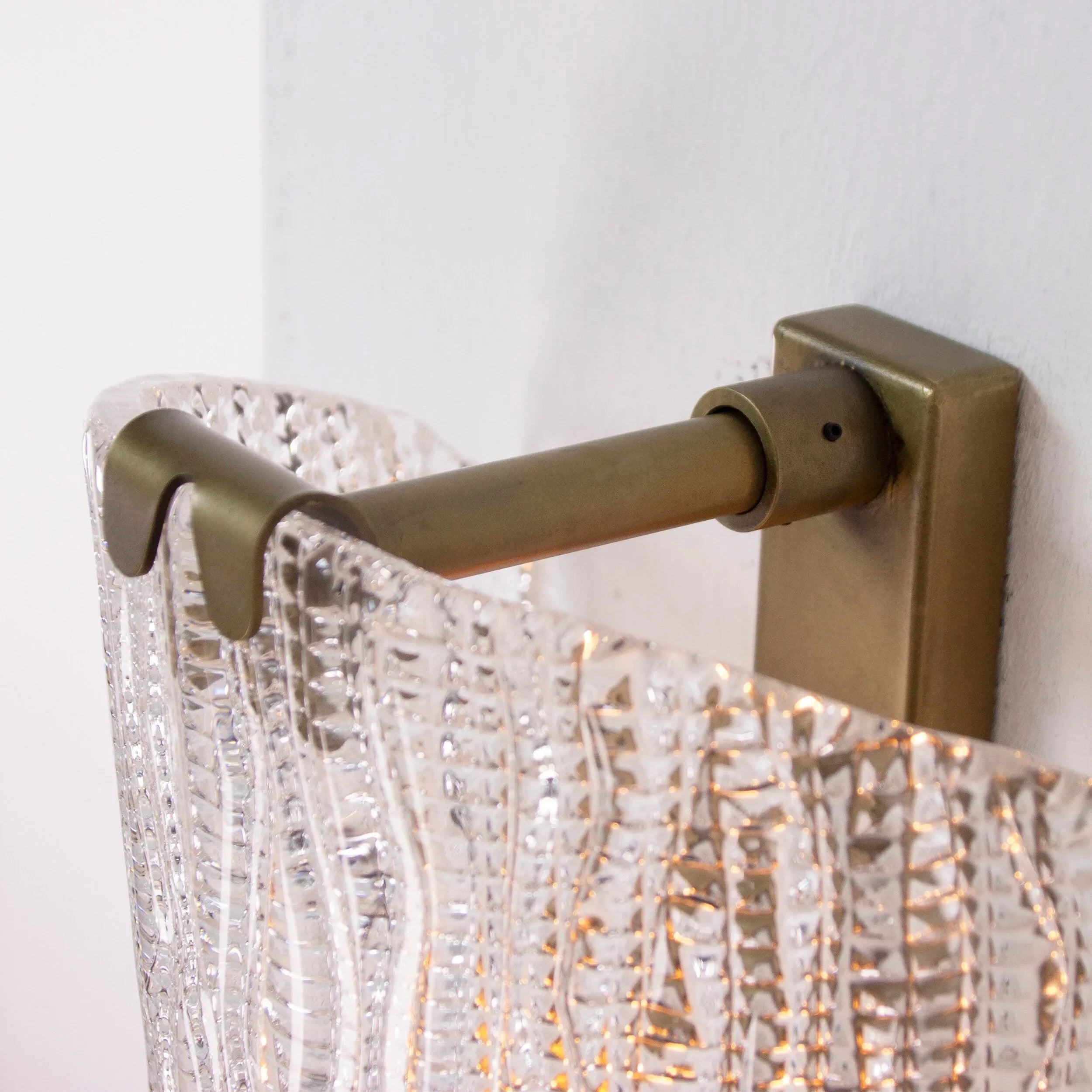 Wall sconce Murano glass handmade texture Made in Italy - SoloCoseBelle