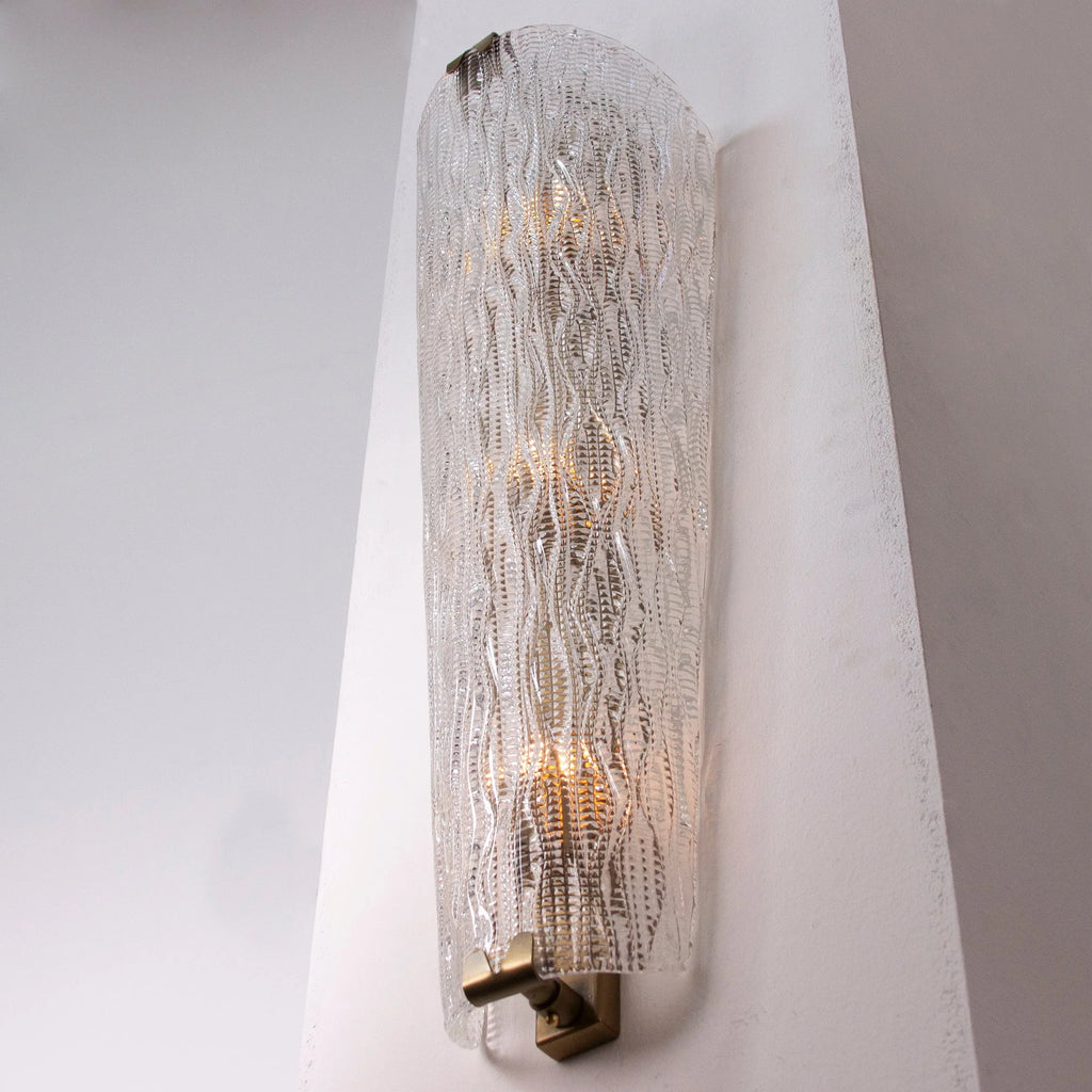 Wall sconce Murano glass handmade texture Made in Italy - SoloCoseBelle