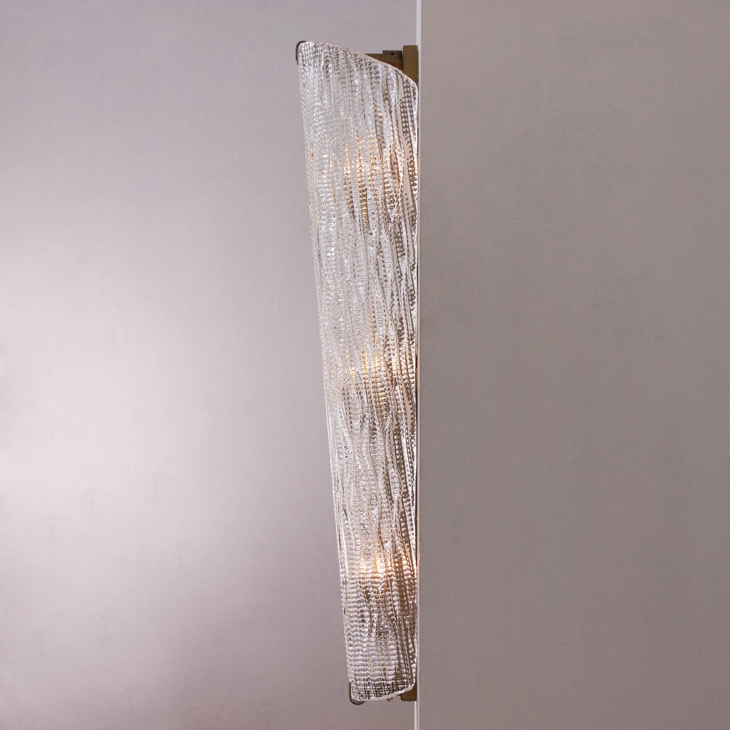 Wall sconce Murano glass handmade texture Made in Italy - SoloCoseBelle