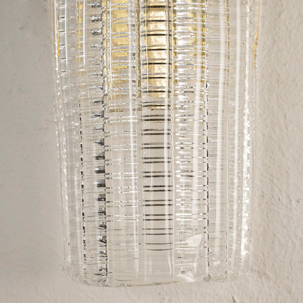 Clear Murano Glass Wall Sconce, Vintage Style, Handmade in Italy - SoloCoseBelle