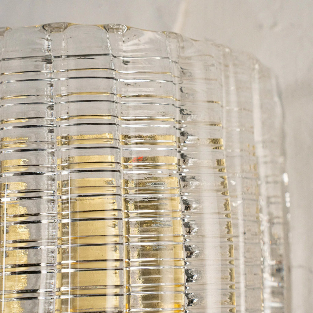Clear Murano Glass Wall Sconce, Vintage Style, Handmade in Italy - SoloCoseBelle