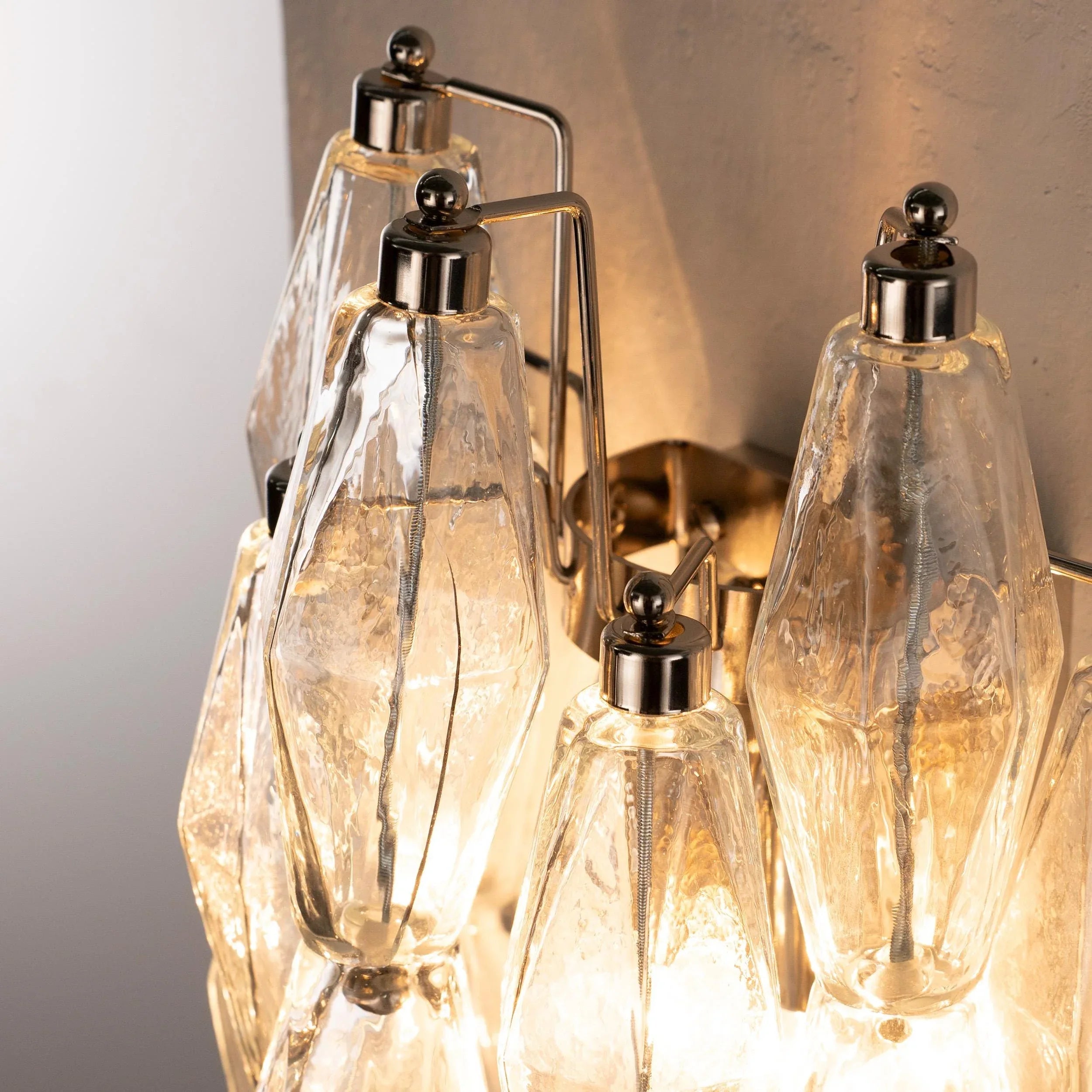 Murano Glass Wall Sconce, Vintage Italian Style - SoloCoseBelle