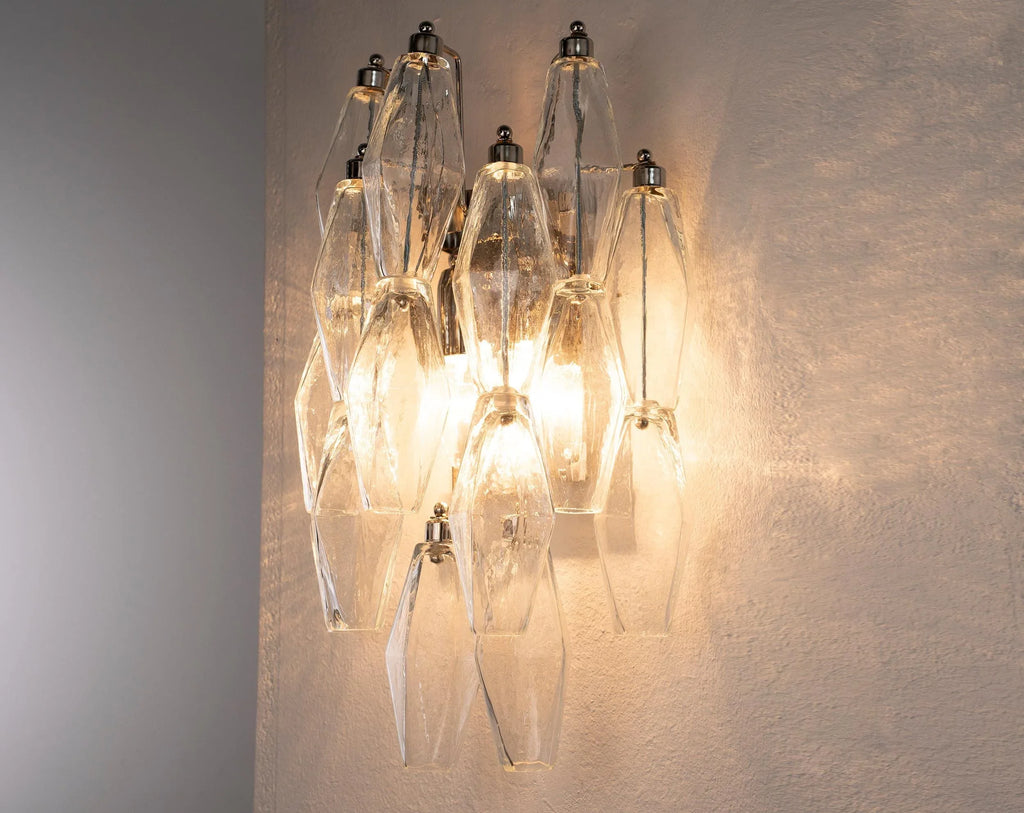 Murano Glass Wall Sconce, Vintage Italian Style - SoloCoseBelle