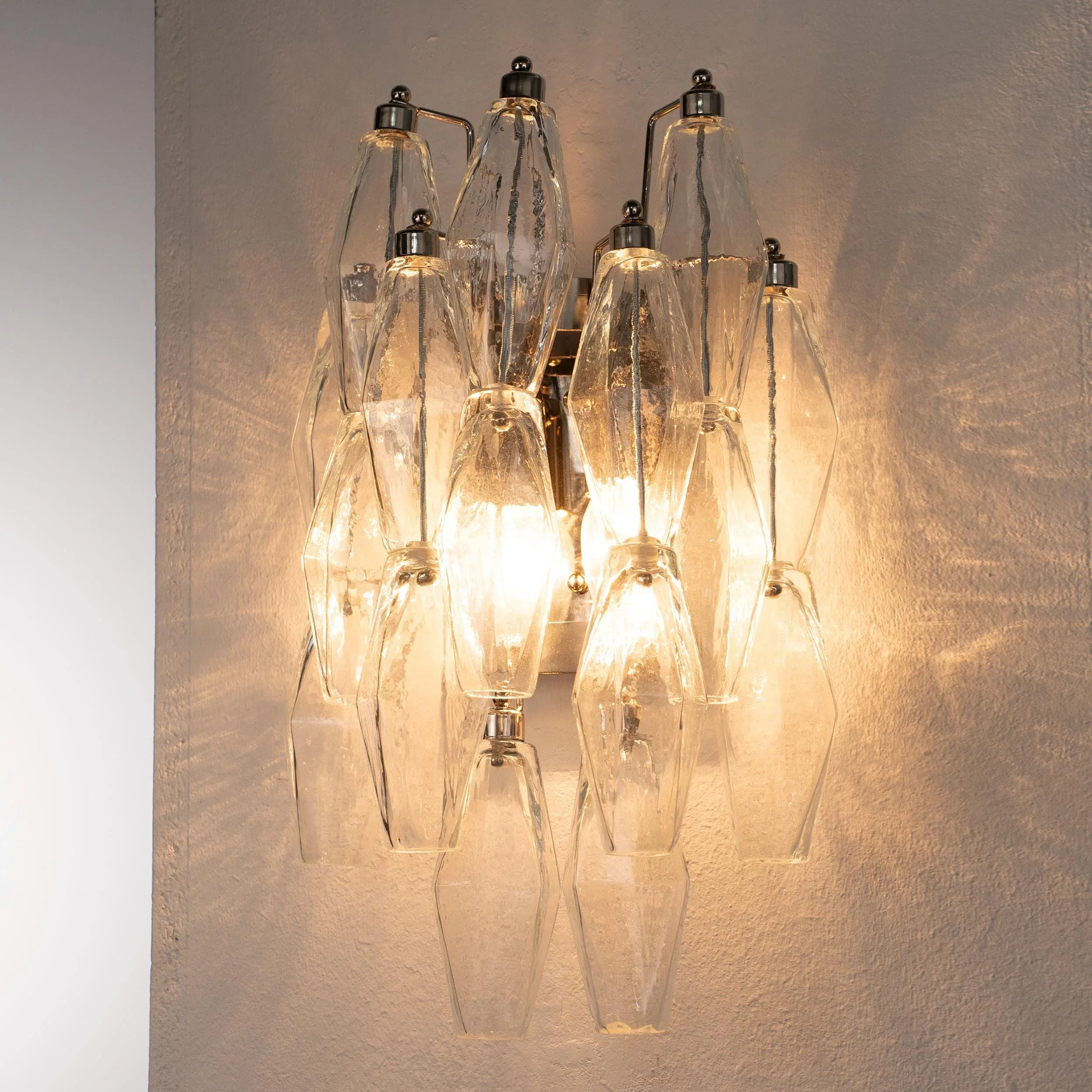 Murano Glass Wall Sconce, Vintage Italian Style - SoloCoseBelle